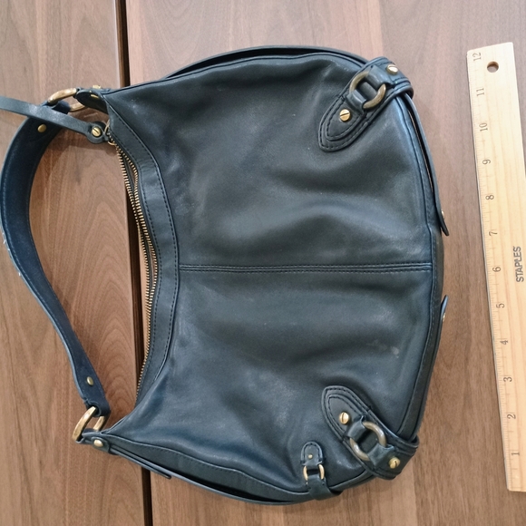 Cole Haan Black and Gold Shoulder Bag with Sleek Design - Picture 2 of 4